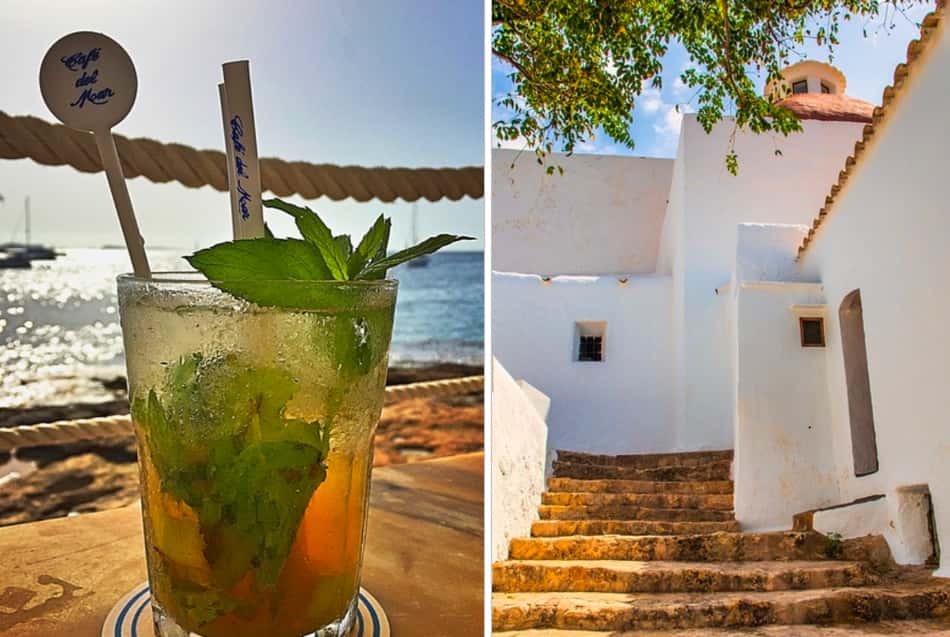 Il saluto all’isola può essere celebrato stappando una bottiglia su Punta d’en Valls