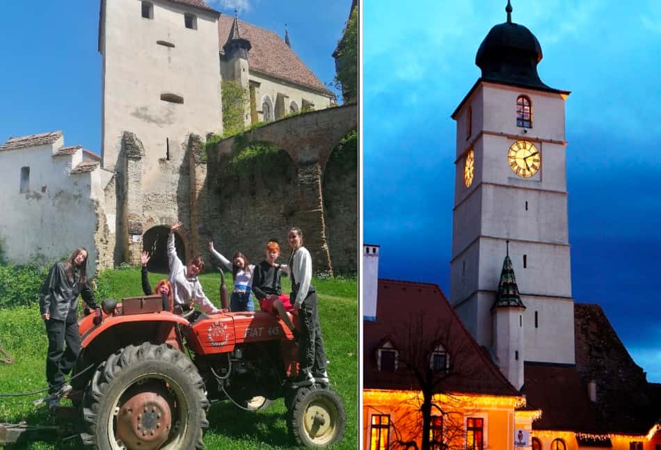 arriviamo nella multiculturale Sibiu, una città molto elegante con radici rumene, ungheresi, germaniche,