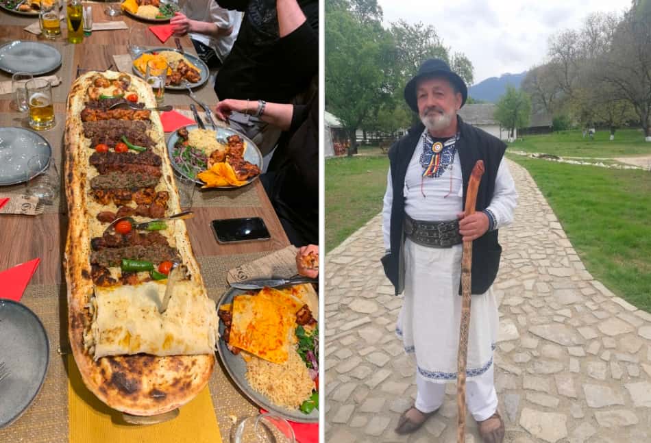 indimenticabile scorpacciata di spiedoni di carne mista in una taverna turca